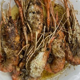 กุ้งแม่น้ำทอดเกลือ ครึ่งโล