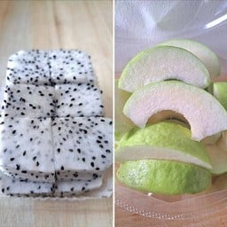 ฝรั่งกิมจู+เเก้วมังกรขาว [เซ็ตกล่อง 2 ช่อง]