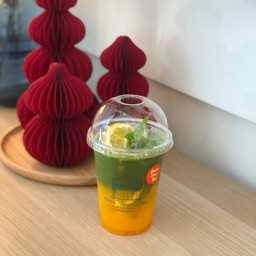 เพียวมัทฉะน้ำส้ม