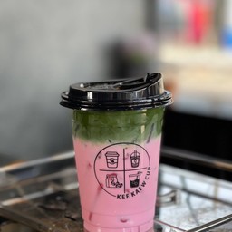 มัทฉะนมชมพู