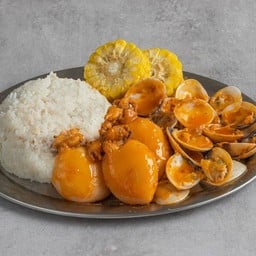 ข้าวหน้าปลาหมึกซอสแบงแบง (Original Sauce)