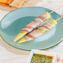 เบค่อนพันข้าวโพดอ่อน