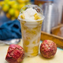 เสาวรสปั่น+ นมสด