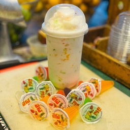 นมสด+ ปั่น ปีโป้