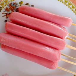 ไส้กรอกนม ชมพู