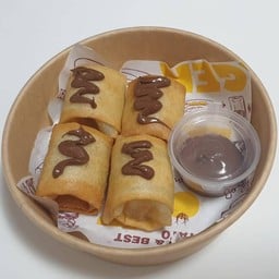 กล้วยหอมทอด ซอสนูเทลล่า ( 7 - 8 ชิ้น )