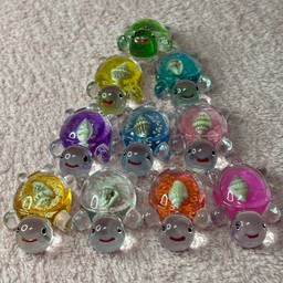 โมเดลเต่าเรืองแสง ( คละสี 10 ชิ้น )