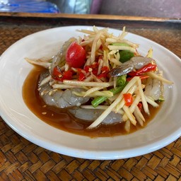 ตำปลาร้ากุ้งสด