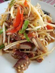 ตำคอหมูย่าง