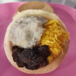 ไส้เผือก+ลูกเกด+ฝอยทอง