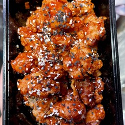 #ไก่ทอดกรอบๆราดซอสดิป