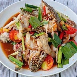 เกาเหลาปูม้า1+กุ้ง5+หอยแครง10