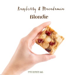Raspberry & Macadamia Blondie