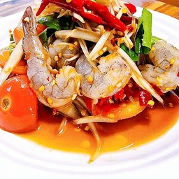 ตำกุ้งสด