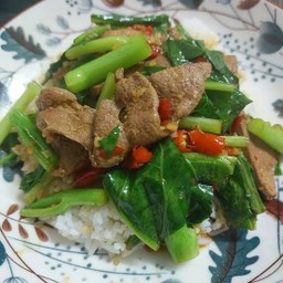 ข้าวคะน้าตับ