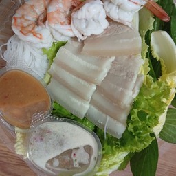 เมี่ยงหมูสไลด์+กุ้ง