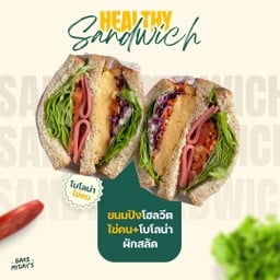 แซนด์วิชไข่ข้น+โบโลน่า