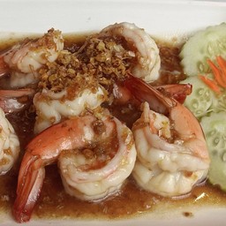 กุ้งผัดน้ำมันหอย