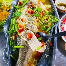 ปลากระพงนึ่งมะนาว