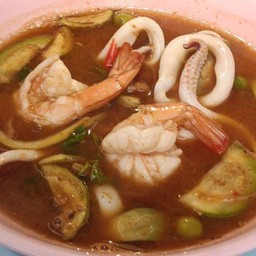แกงป่าทะเล (กุ้ง+หมึก)