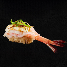 Ama Ebi Nigiri Cheese ซูชิกุ้งหวานชีส