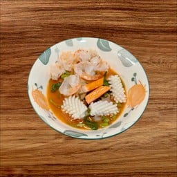 ก๋วยเตี๋ยวเย็นตาโฟทะเลต้มยำ