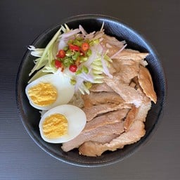 Grilled Pork Spicy Salad With Rice