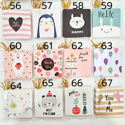 แท็กการ์ด ทั่วไป no.56-67