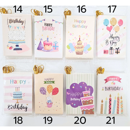 แท็กการ์ด วันเกิด no.14-21