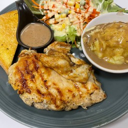 อกไก่พริกไทยดำ/มันบด