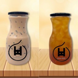 ชานมไต้หวันไข่มุก L + ชาเขียวมะลิไต้หวัน L