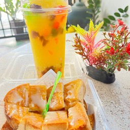 Mปั่นปีโป้+ปังปิ้งนม