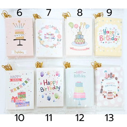 แท็กการ์ด วันเกิด no.6-13