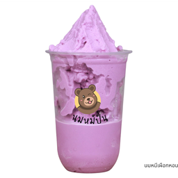 นมหมีเผือกหอมปั่น