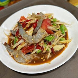 ตำกุ้งสด ปลาร้า
