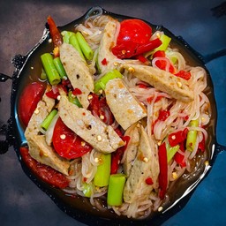 ตำเส้นเล็กหมูยอ