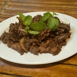 ลาบเนื้อสุกมะนาว(เนื้อหั่นชิ้นเล็กๆ)