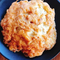 ไข่เจียวกุ้งสับเป็นกับ