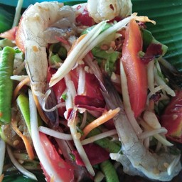ตำกุ้งสด