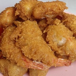 กุ้งชุบแป้งทอด (น้ำจิ้มบ๊วย)