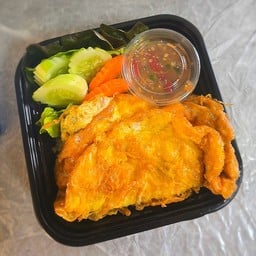 ข้าวไข่เจียว+น้ำพริก