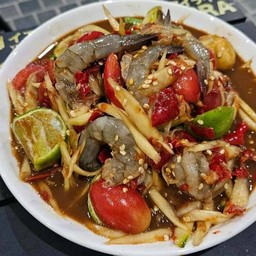 ตำกุ้งสด