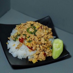 ข้าวกะเพราหมูสับ