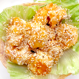 กุ้งทอดครีมสลัด