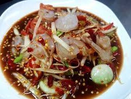 ตำปูปลาร้ากุ้งสด