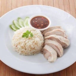 ข้าวมันไก่ ข้าวไก่ทอด เจ้าคุณ