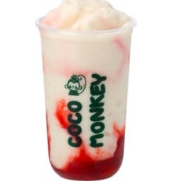 มะพร้าวปั่นนมสดสตอเบอร์รี่