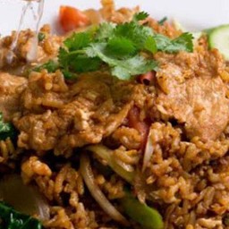 ข้าวผัดไข่+หมูสับโบราณ