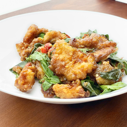 เนื้อปลาเก๋าผัดฉ่า