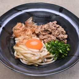 ABURI KAMATAMA NIKU *Special New Menu* (อูด้งร้อนแห้งคลุกซอส ไม่มีน้ำซุป)